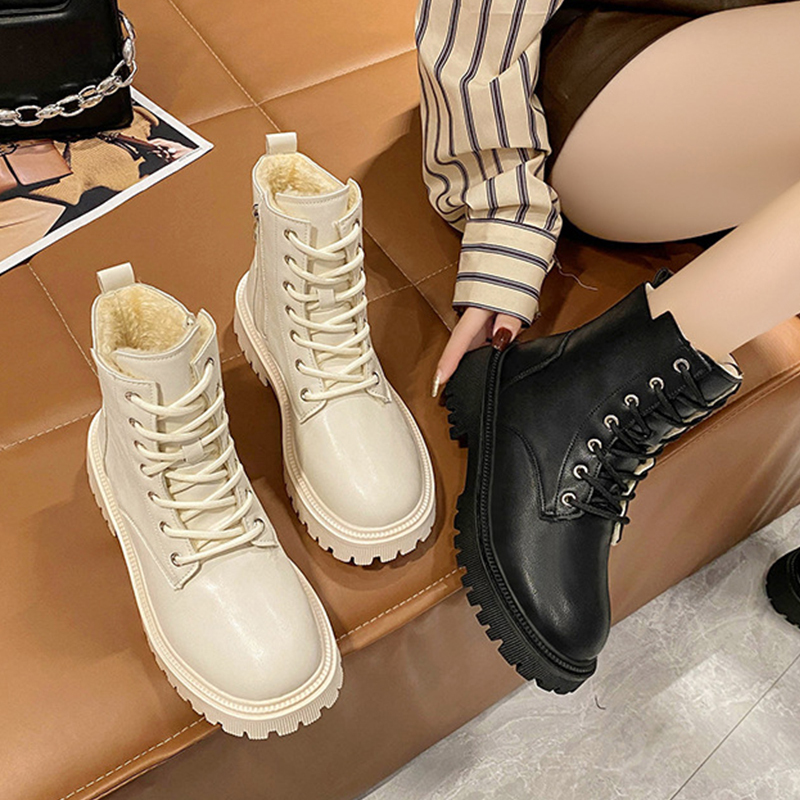 🔥Last Day Promotion 50% OFF - Women's Non-slip Warm Mid-heeled Leather Boots