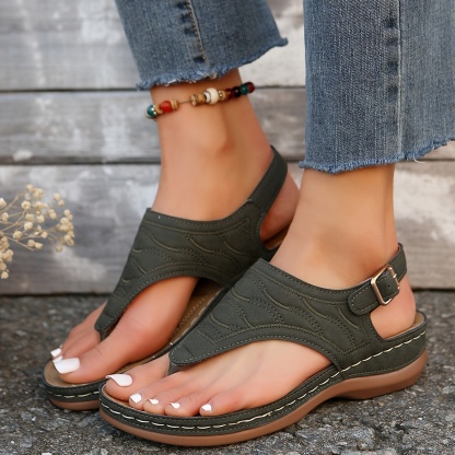 🔥Last Day Promotion 50% OFF - Women's Comfy Clip Toe Orthopaedic Sandals
