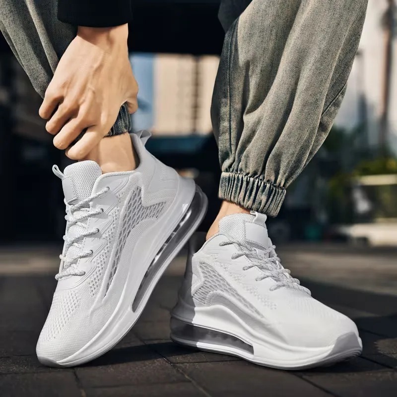 🔥Last Day 50% Off - Men's Orthopaedic Air Cushion Trainers for Plantar Fasciitis, Wide Fit Knee & Heel Pain Relief