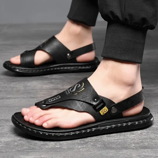 🔥Last Day Promotion 50% OFF - Men's Fashionable Genuine Leather Casual Orthopaedic Sandals