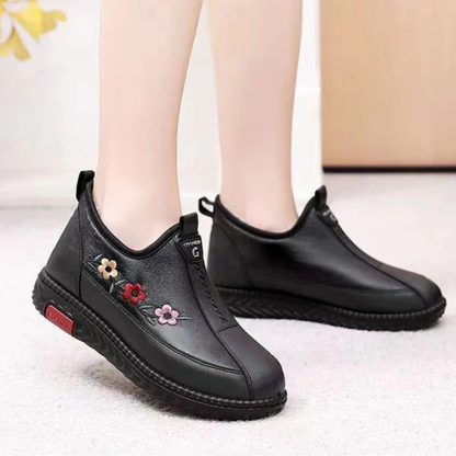 🔥Last Day Promotion 50% OFF - Women's Soft Leather Fleece-Lined Warm Casual Shoes