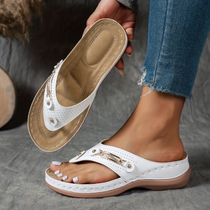 🔥Last Day Promotion 50% OFF - Women's Fashion Wedge Sandals - With Arch Support