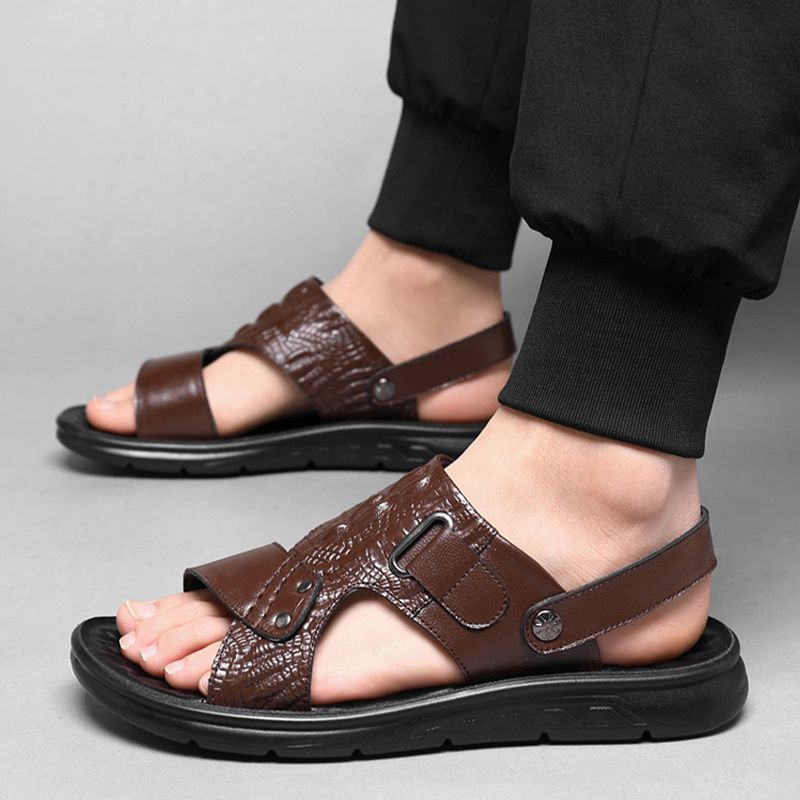 🔥Last Day Promotion 50% OFF - Men's Comfortable Genuine Leather Sandals