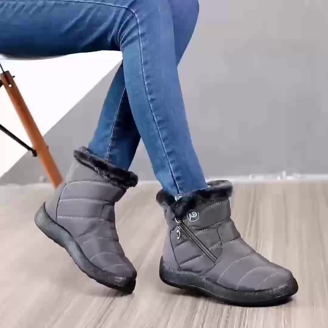 🔥Last Day Promotion 50% OFF - Women's Cozy Winter Waterproof Anti-Slip Orthopedic Boots