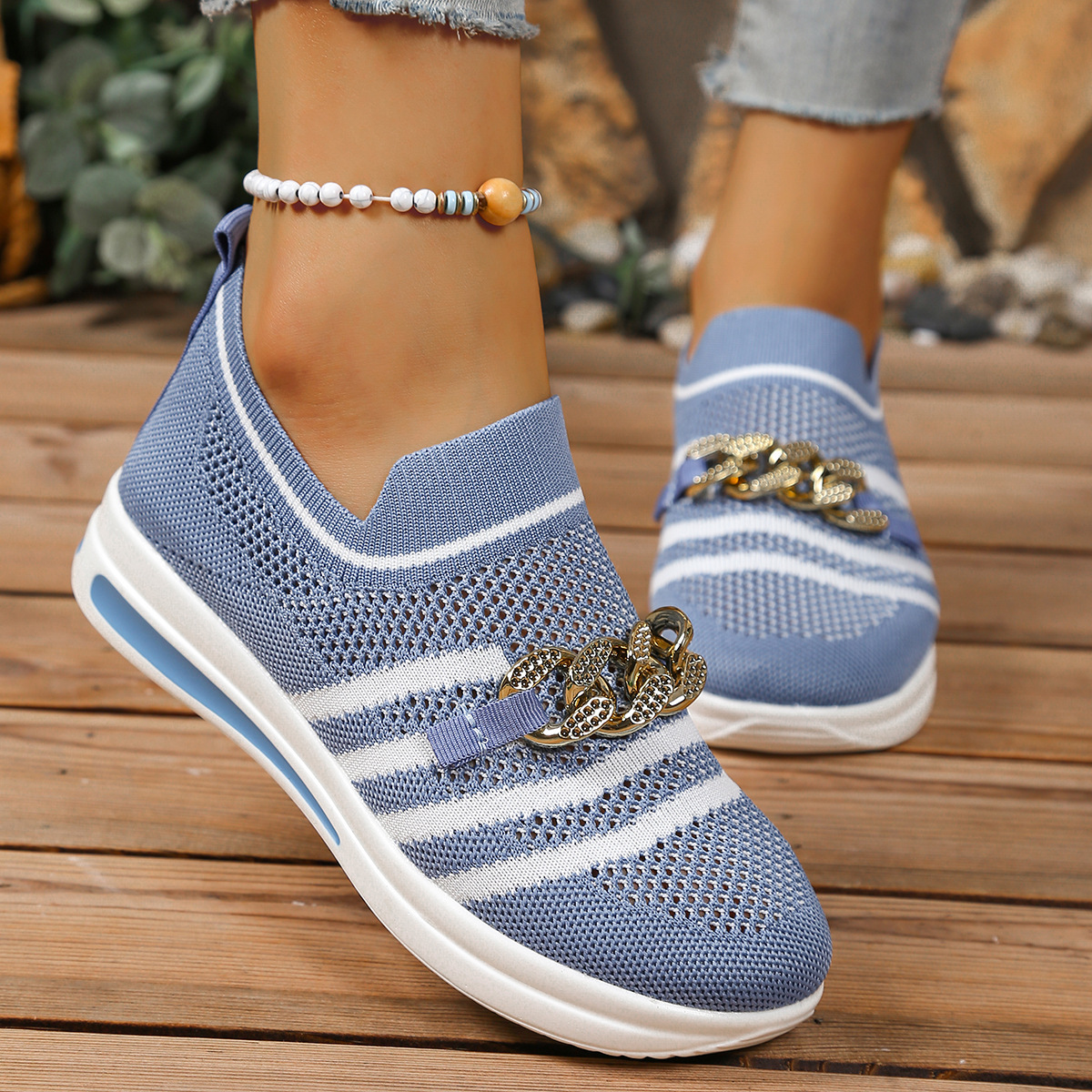 🔥Last Day Promotion 50% OFF - Women's Breathable Slope Heel Soft Sole Orthopaedic Casual Shoes