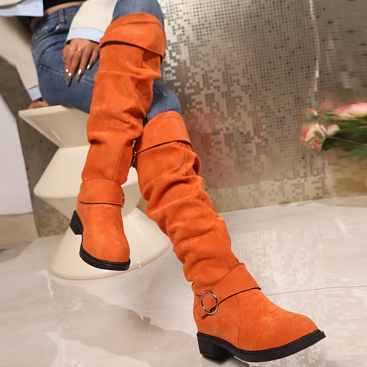 🔥Last Day Promotion 50% OFF - Women'S Solid Color Trendy Boots