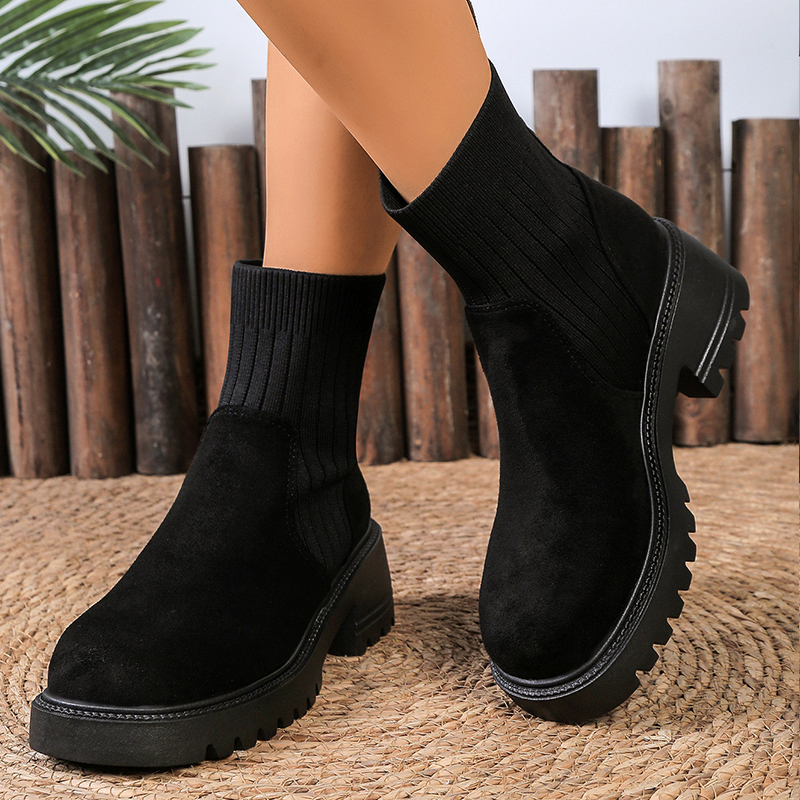 🔥Last Day Promotion 50% OFF - New Women's Fashion Slip-On Mid-Heel Ankle Boots