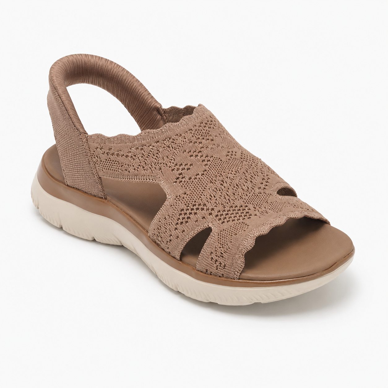 🔥Last Day Promotion 50% OFF - Women's Breathable Knit Slingback Open Toe Walking Sandals
