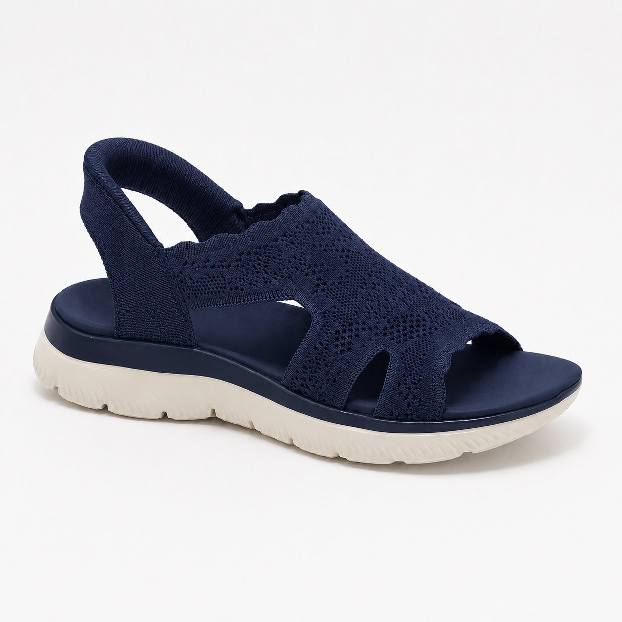🔥Last Day 50% OFF - Women's Breathable Knit Slingback Open Toe Walking Sandals