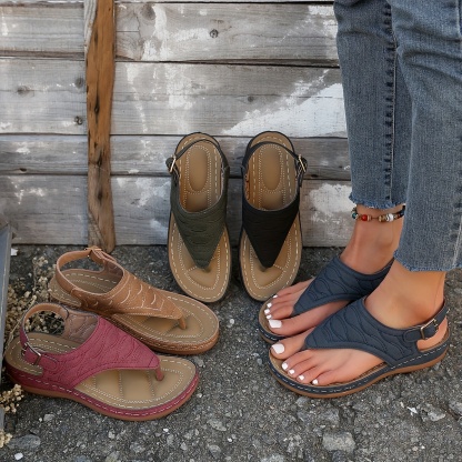 🔥Last Day Promotion 50% OFF - Women's Comfy Clip Toe Orthopaedic Sandals