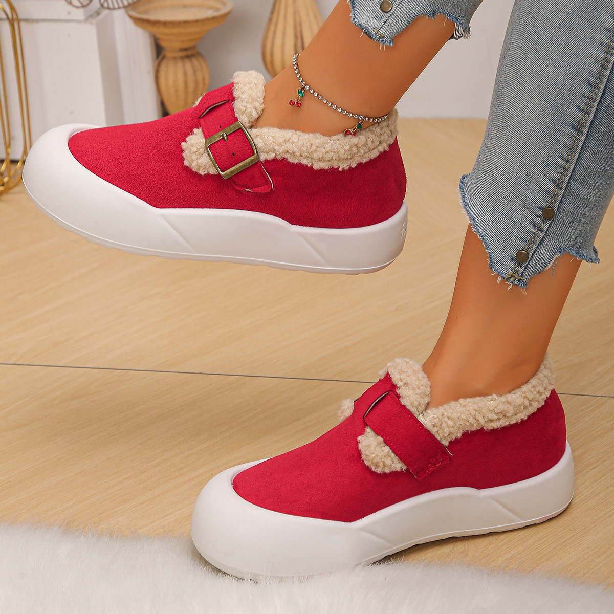 🔥Last Day Promotion 50% OFF - Women's Fleece-Lined Warm Shoes