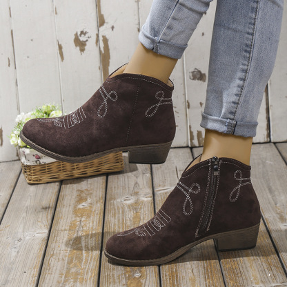 🔥Last Day Promotion 50% OFF - Women's Fashion Chunky Heeled Ankle Boots