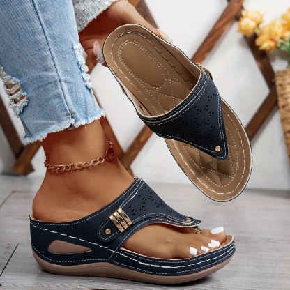 🔥Last Day Promotion 50% OFF - Women's Casual Slope Heel Orthopaedic Sandals