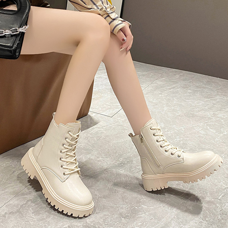 🔥Last Day Promotion 50% OFF - Women's Non-slip Warm Mid-heeled Leather Boots