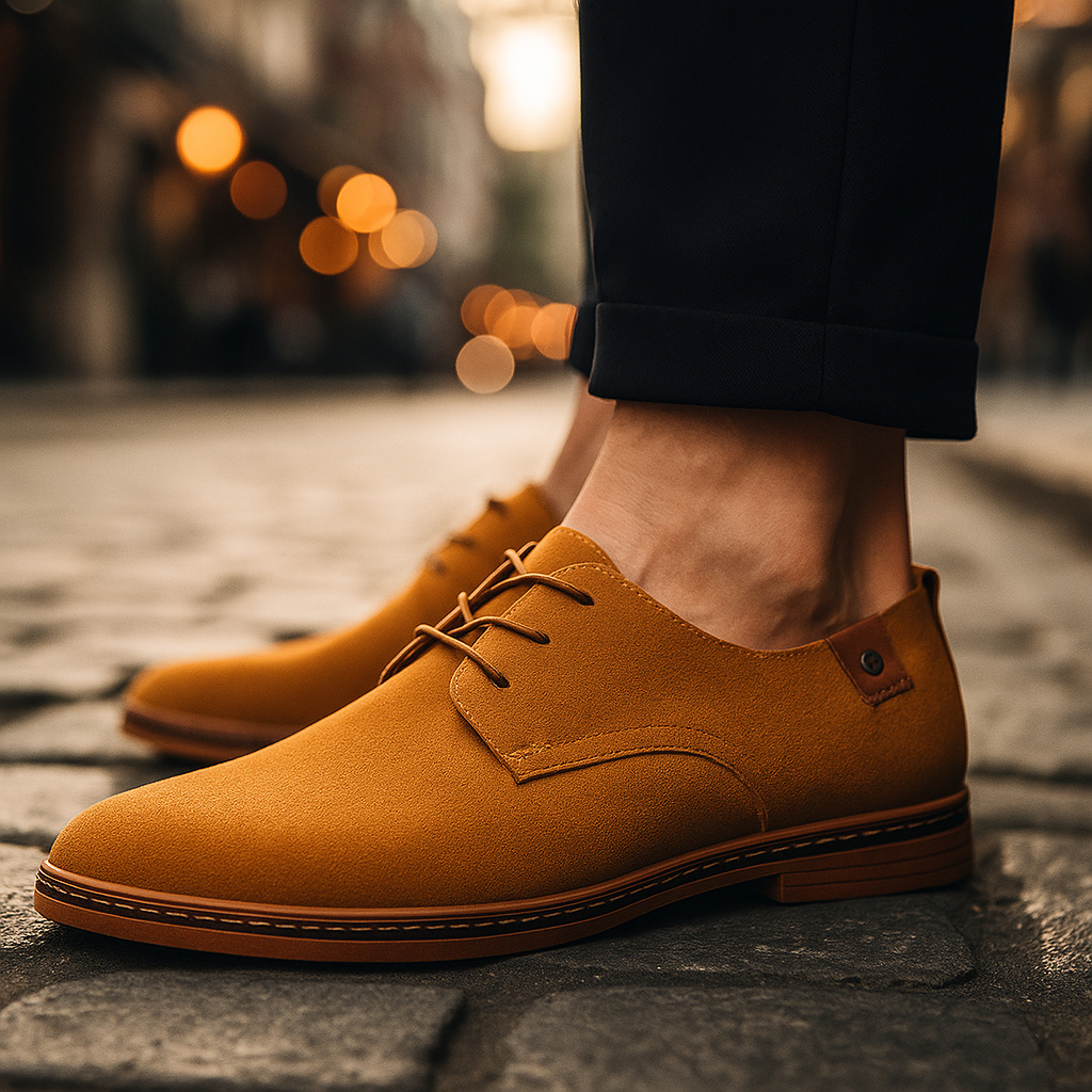🔥Last Day 50% Off - Orthopaedic Suede Men's Shoes – Anti-Fatigue Cushioning & Arch Support for Plantar Fasciitis & Heel Pain