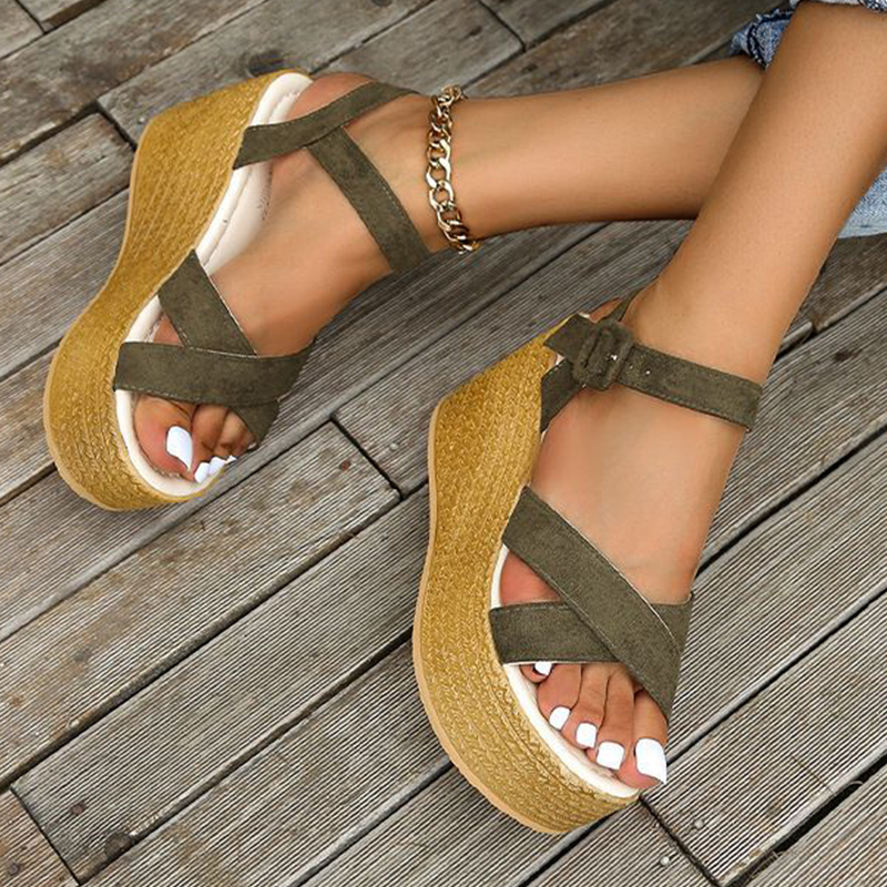 🔥Last Day Promotion 50% OFF - Women's Slope Heel Thick Bottom Orthopaedic Sandals