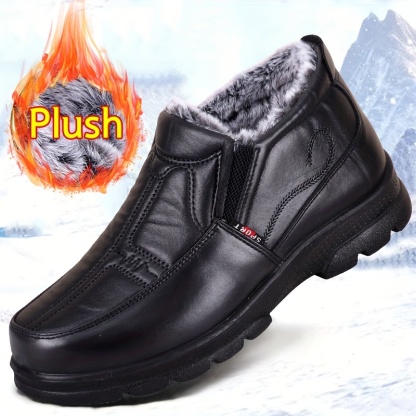🔥Last Day Promotion 50% OFF - Men's Warm Winter Slip-On Ankle Boots