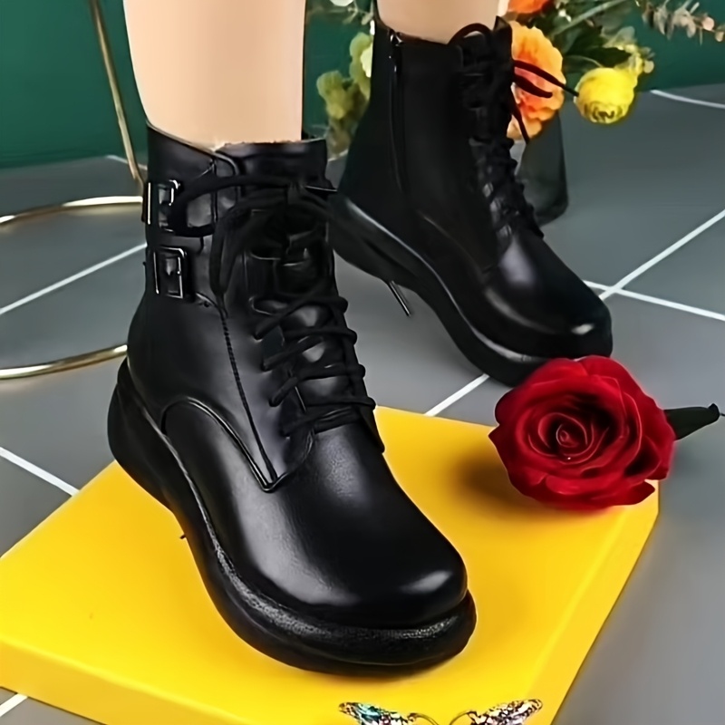 🔥Last Day Promotion 50% OFF - Women's Fashionable Warm Thick-Sole Genuine Leather Boots