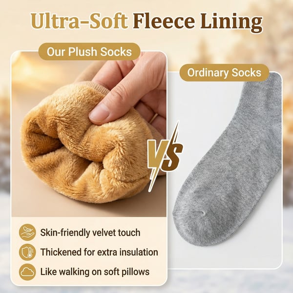 🔥Super Plush Thermal Socks Fleece-Lined Deep Comfort