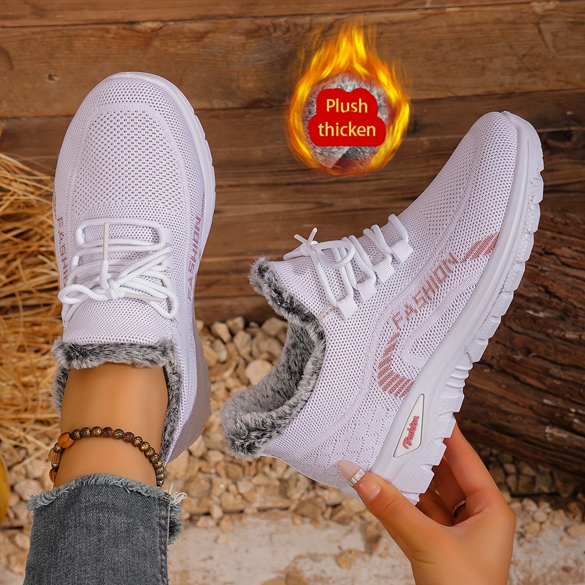 🔥Last Day Promotion 50% OFF - Women's Winter Warm Fleece-Lined Orthopaedic Sneakers