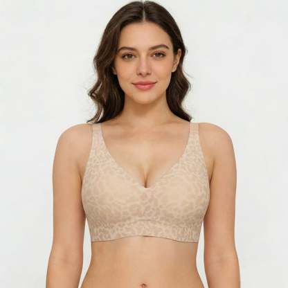 🔥LAST DAY 70% OFF - Super Firming Leopard Print Jelly Bra | Women Wirefree Bras 👍No More Sagging Breasts
