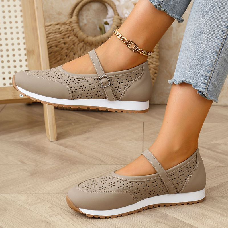 🔥Last Day Promotion 50% OFF - Women's Breathable Leather Orthopaedic Casual Shoes