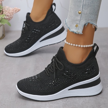 🔥Last Day Promotion 50% OFF - Women's Fashion Breathable Rhinestone-Embellished Orthopaedic Sneakers