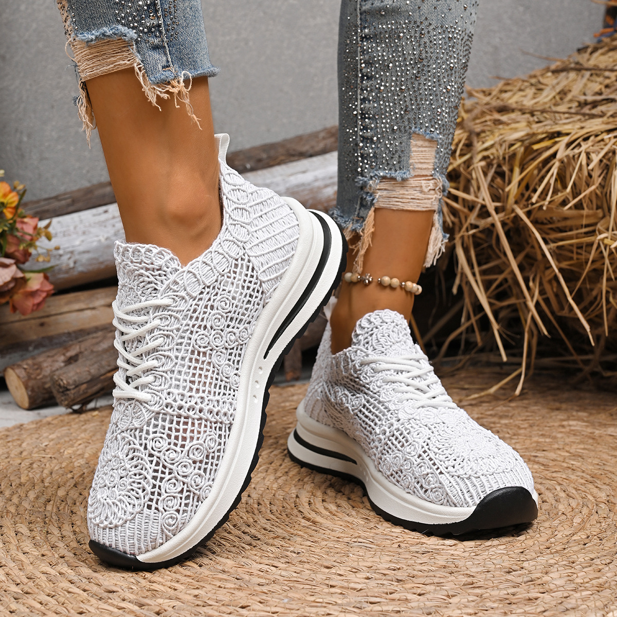 🔥Last Day Promotion 50% OFF - Women's Fashionable Comfortable Breathable Orthopaedic Sneakers