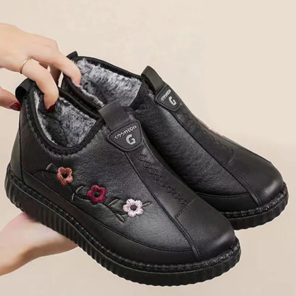 🔥Last Day Promotion 50% OFF - Women's Soft Leather Fleece-Lined Warm Casual Shoes