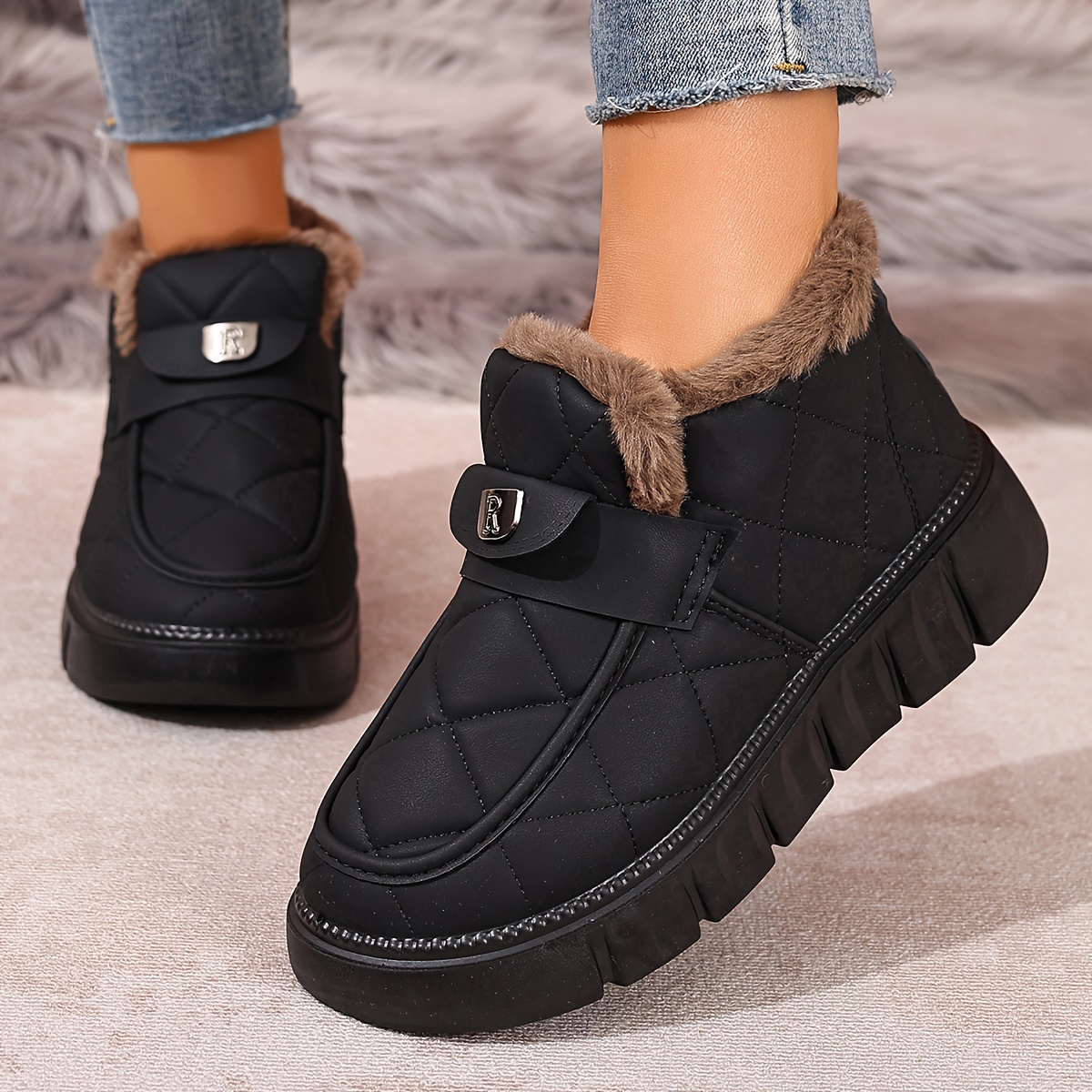 🔥Last Day Promotion 50% OFF - Women's Fashion Versatile Anti-Slip Warm Boots