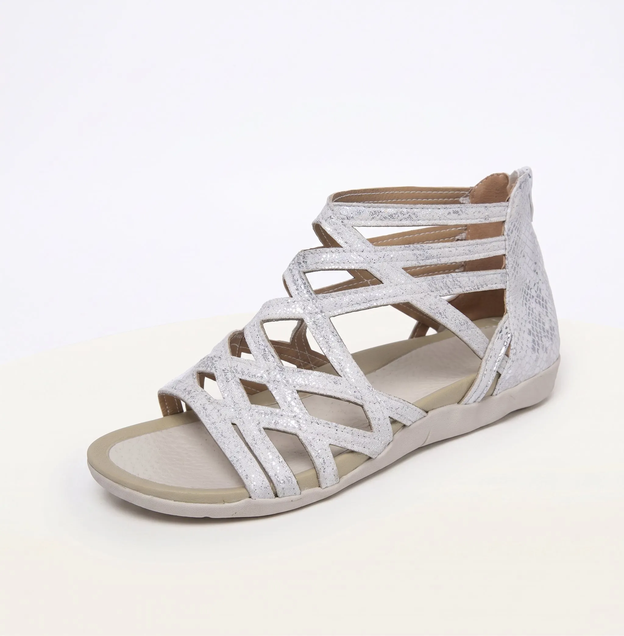 🔥Last Day Promotion 50% OFF - Women’s Comfort Caged Zip Back Orthopedic Sandals