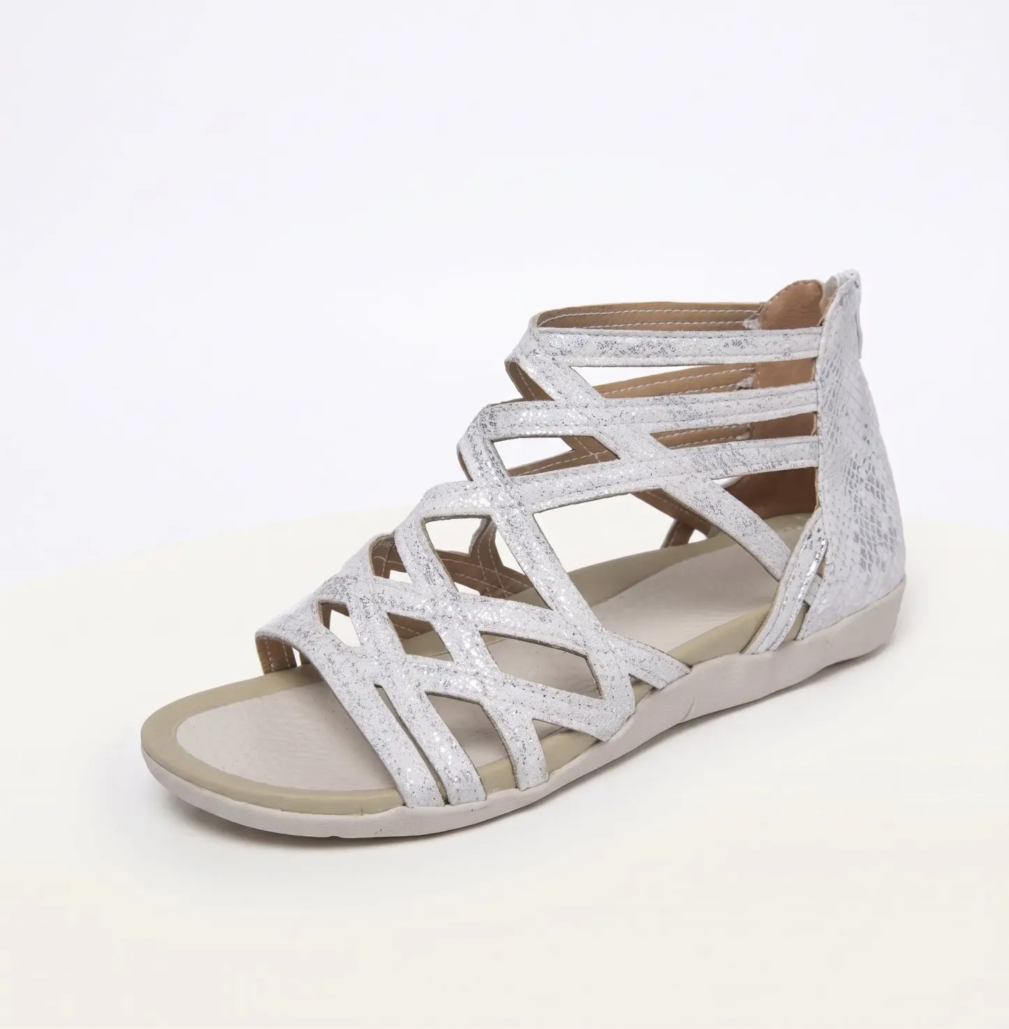 🔥Last Day Promotion 50% OFF - Women’s Comfort Caged Zip Back Orthopedic Sandals