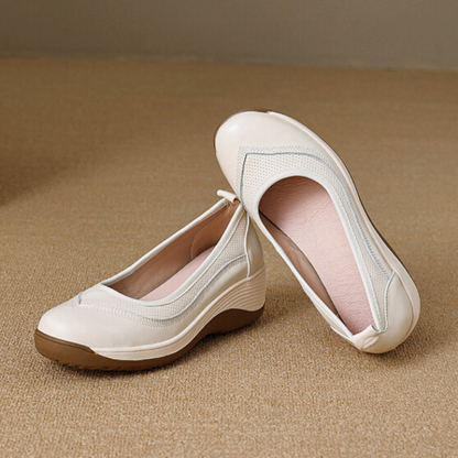 🔥Last Day Promotion 50% OFF - Women's Casual Thick Sole Orthopaedic Leather Shoes