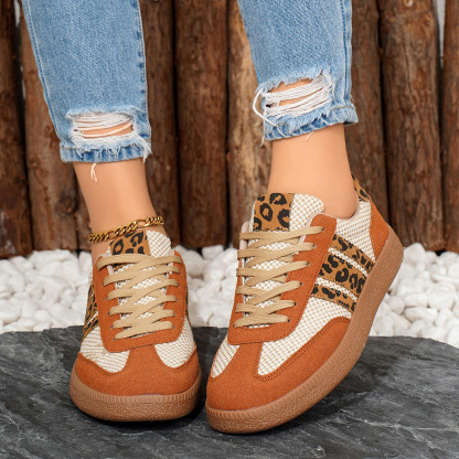 🔥Last Day Promotion 50% OFF - Women's Retro Leopard Print Women's Casual Sneakers