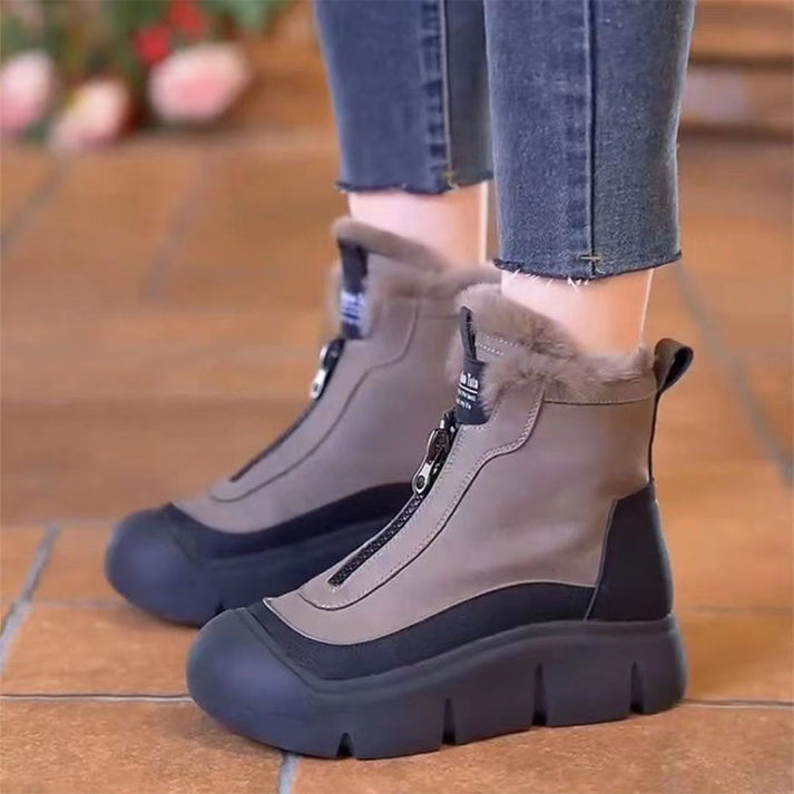 🔥Last Day Promotion 50% OFF - Women's Zip Waterproof Warm Snow Boots