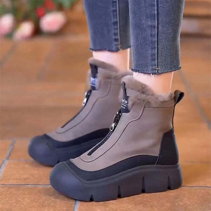 🔥Last Day Promotion 50% OFF - Women's Zip Waterproof Warm Snow Boots