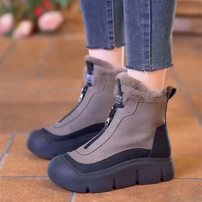 🔥Last Day Promotion 50% OFF - Women's Zip Waterproof Warm Snow Boots
