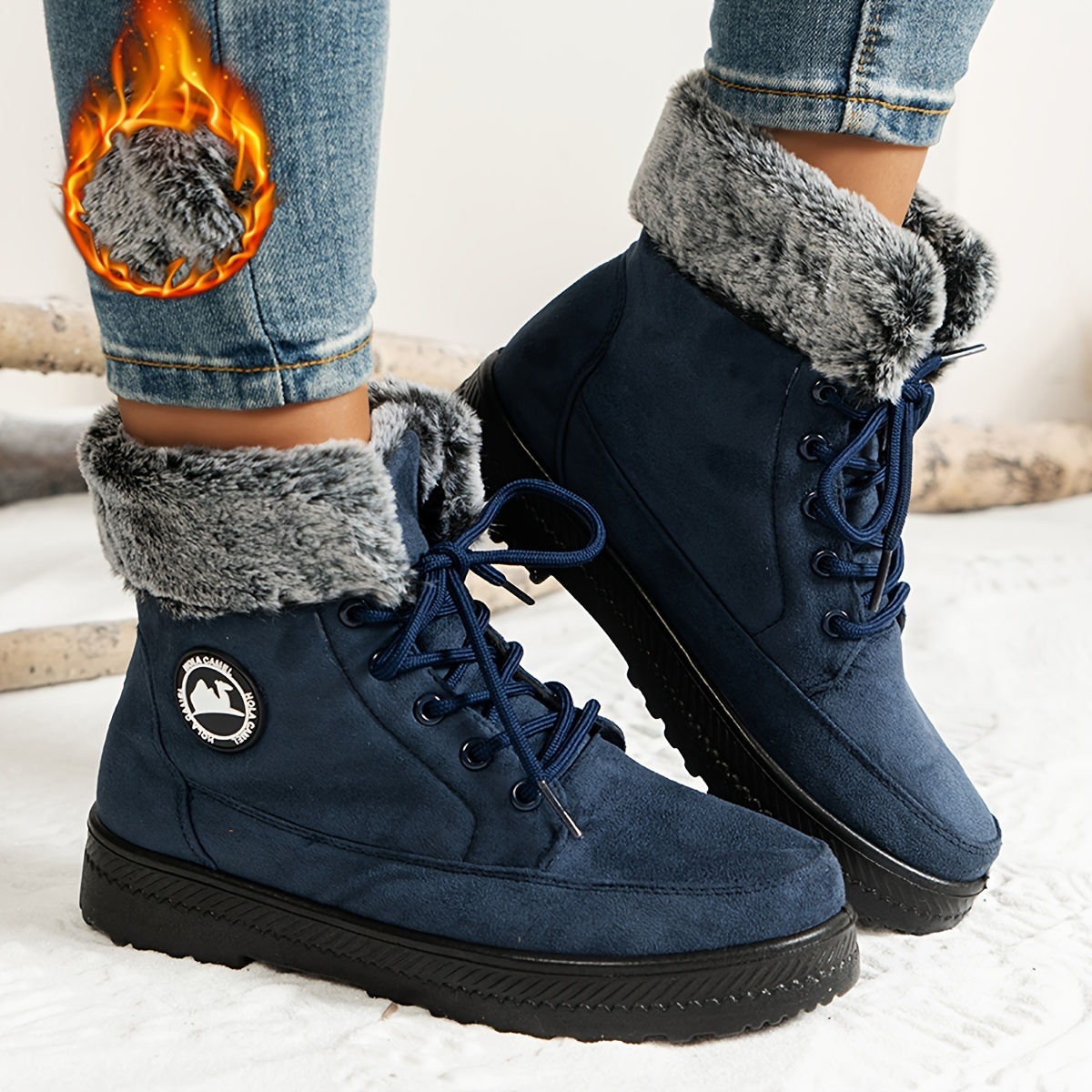 🔥Last Day Promotion 50% OFF - Women'S Winter Warm Fleece-Lined High-Top Boots