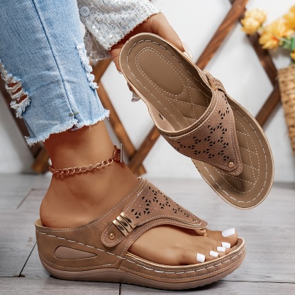 🔥Last Day Promotion 50% OFF - Women's Casual Slope Heel Orthopaedic Sandals