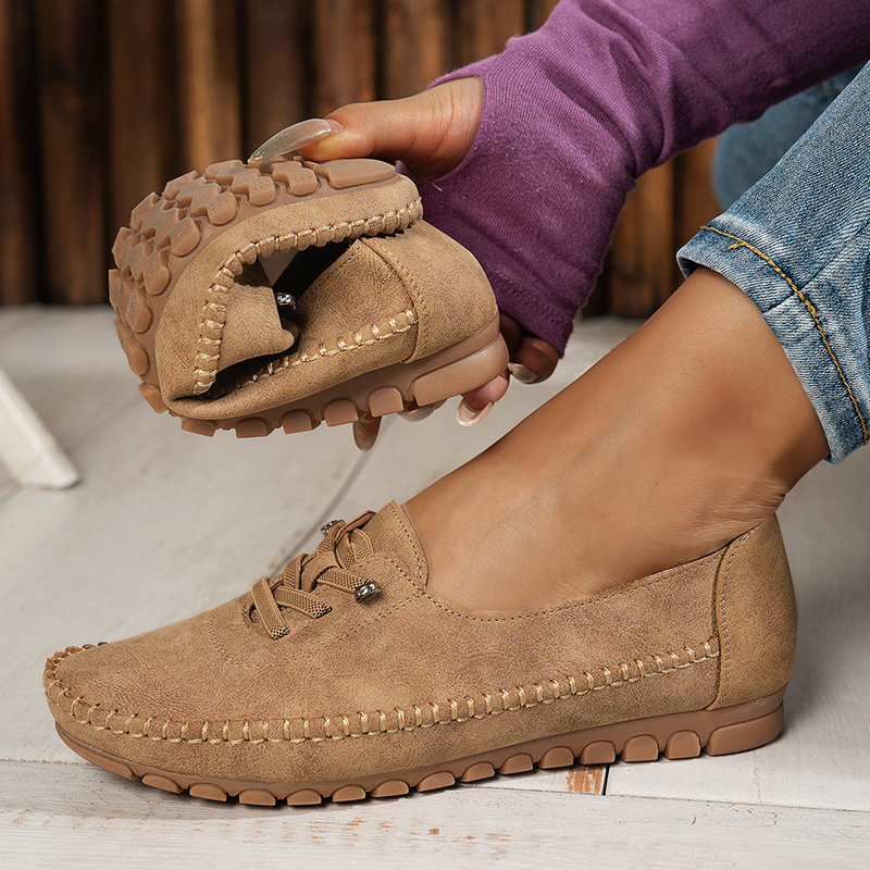 🔥Last Day Promotion 50% OFF - Women's Comfortable Soft Hand-Stitched Genuine Leather Loafers