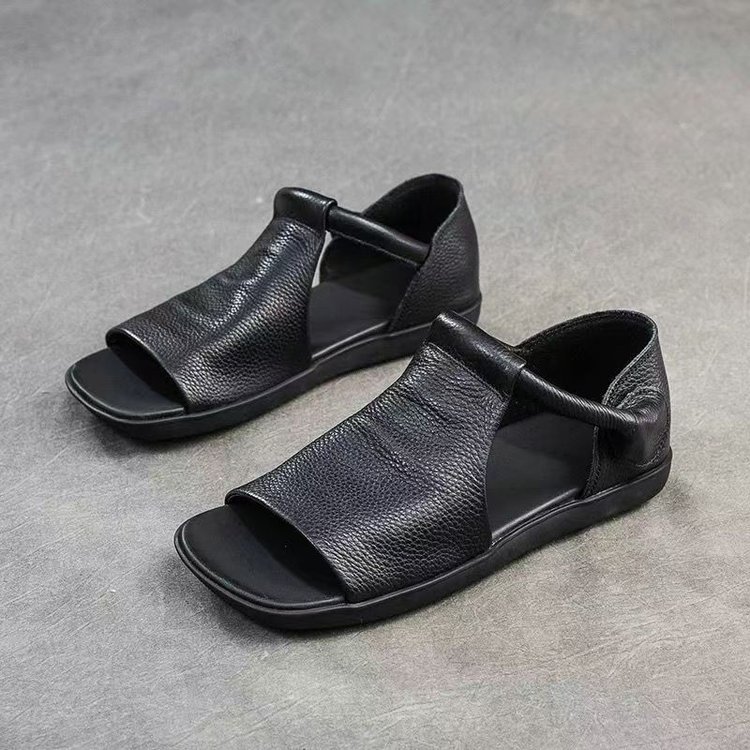 🔥Last Day Promotion 50% OFF - Women's Vintage-Style Genuine Leather Casual Sandals