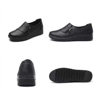 🔥Last Day 50% OFF - Women's Comfy Wide Fit Orthopedic Genuine Leather Loafers - Comfy Arch Support & Plantar Fasciitis & Foot Pain Relie