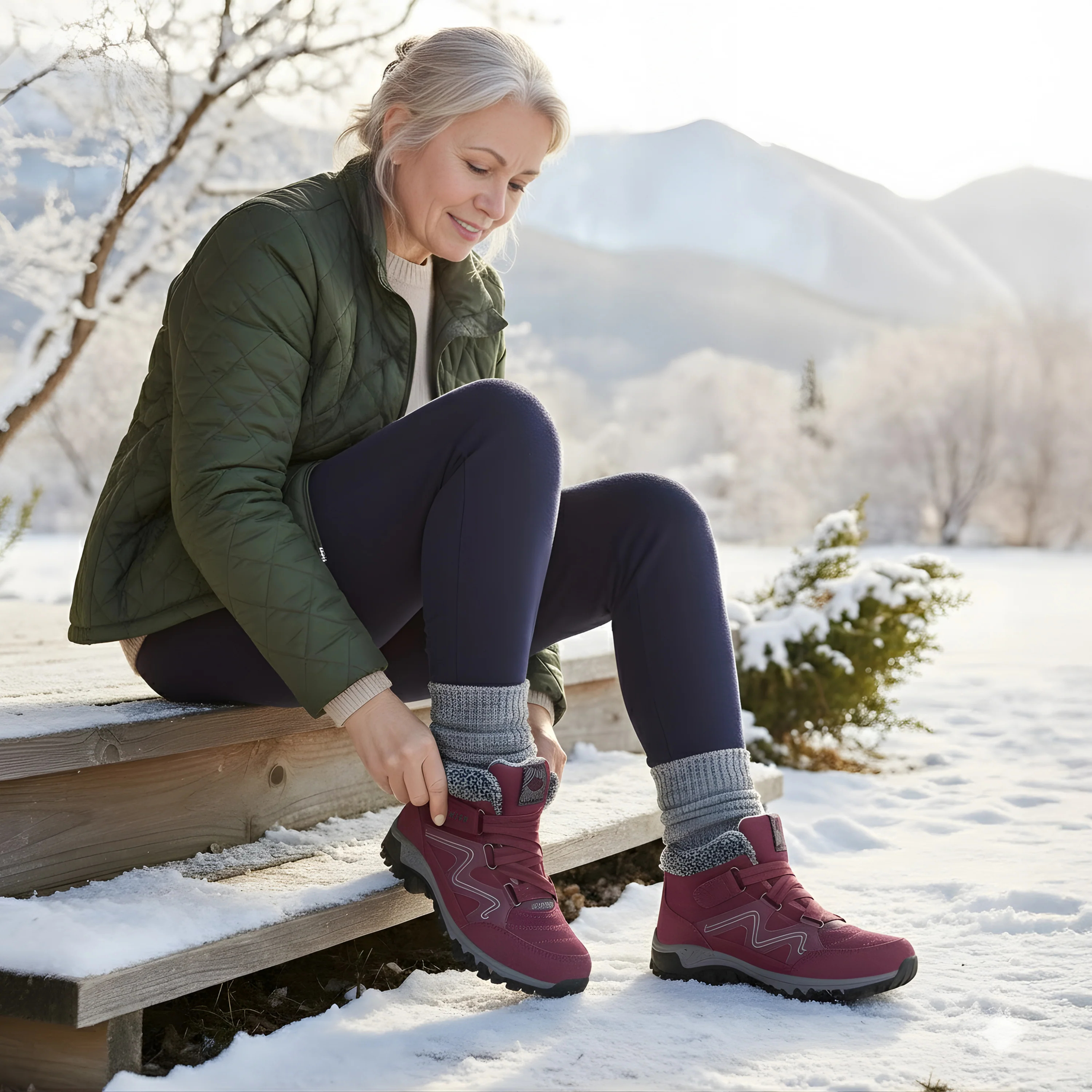 🔥Last Day Promotion 50% OFF - Women's Winter Waterproof Warm Orthopedic Boots