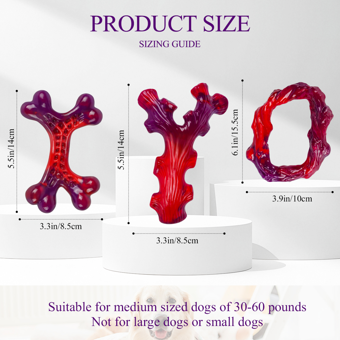 Frienhund by Apasiri Tough Dog Toys for Aggressive Chewers Model 315 Beef