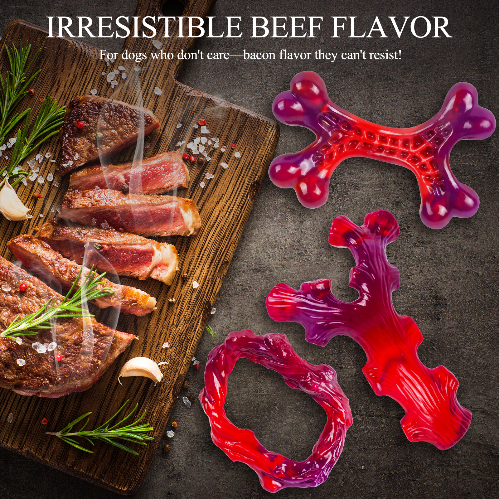 6-Pack Indestructible Dog Toys for Large Breed