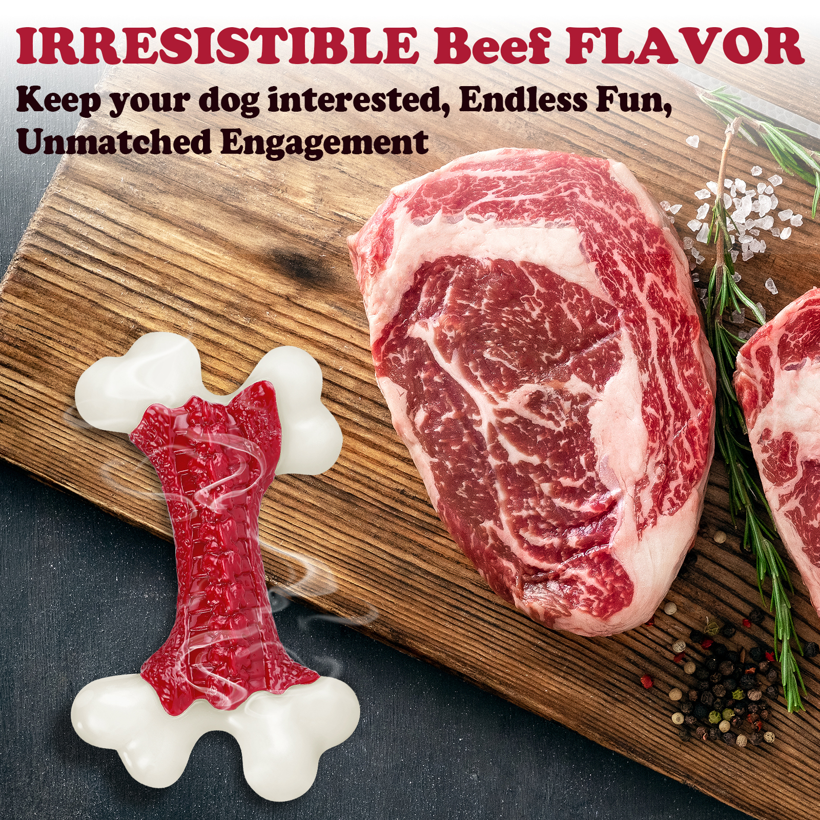 Kseroo by Apasiri Tough Dog Toys, Toys for Aggressive Chewers Large Breed, Chew Dogs, Bone Toy Nylon Dogs Almost Indestructible