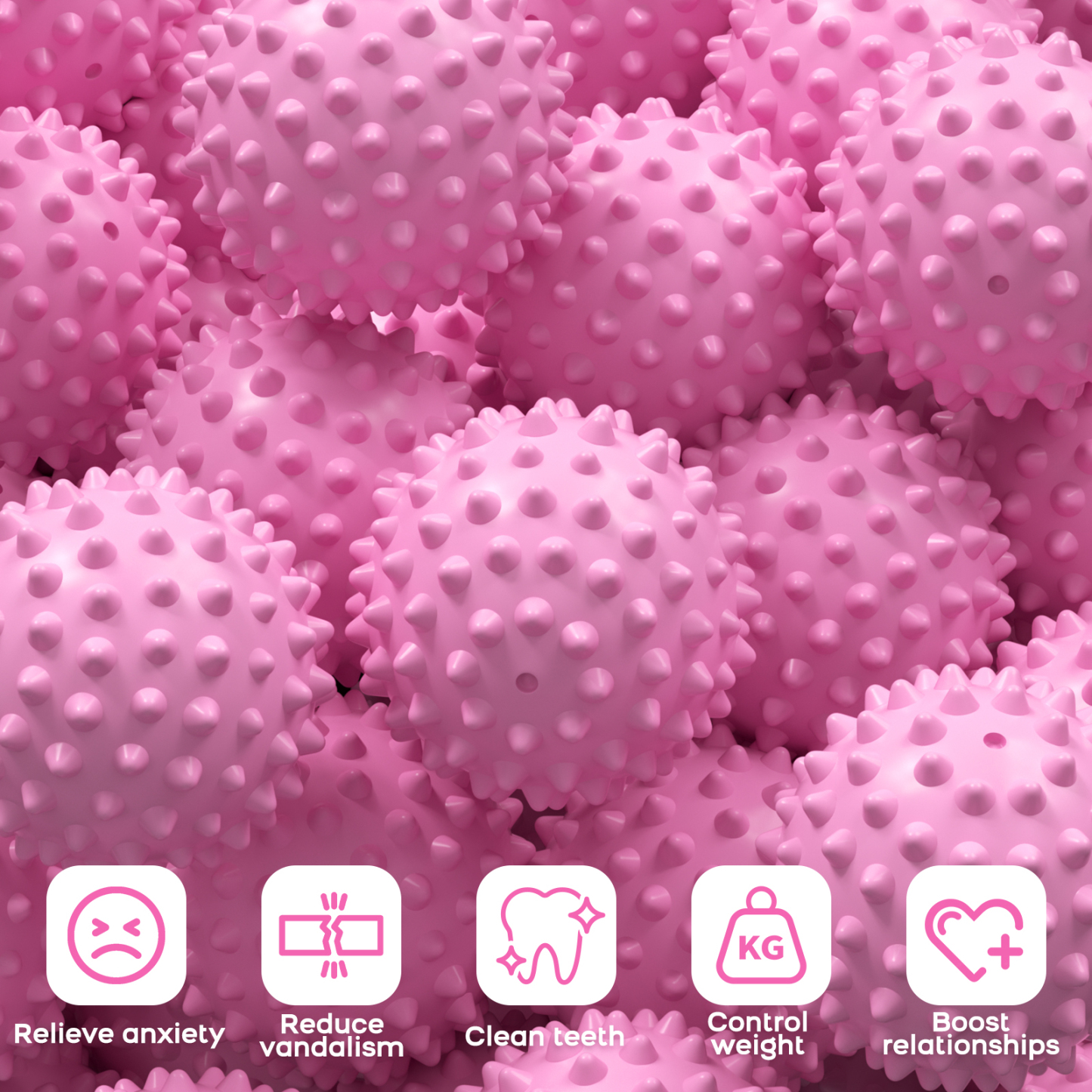 Apasiri Squeaky Ball Chew Toys for Aggressive Chewers