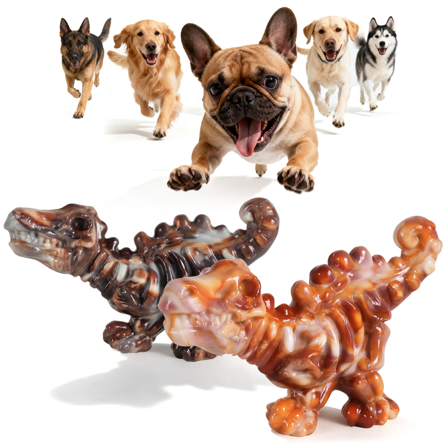 Dog Toys for Aggressive Chewers: 2 Pack Indestructible Dog Toy for Large Medium Dogs