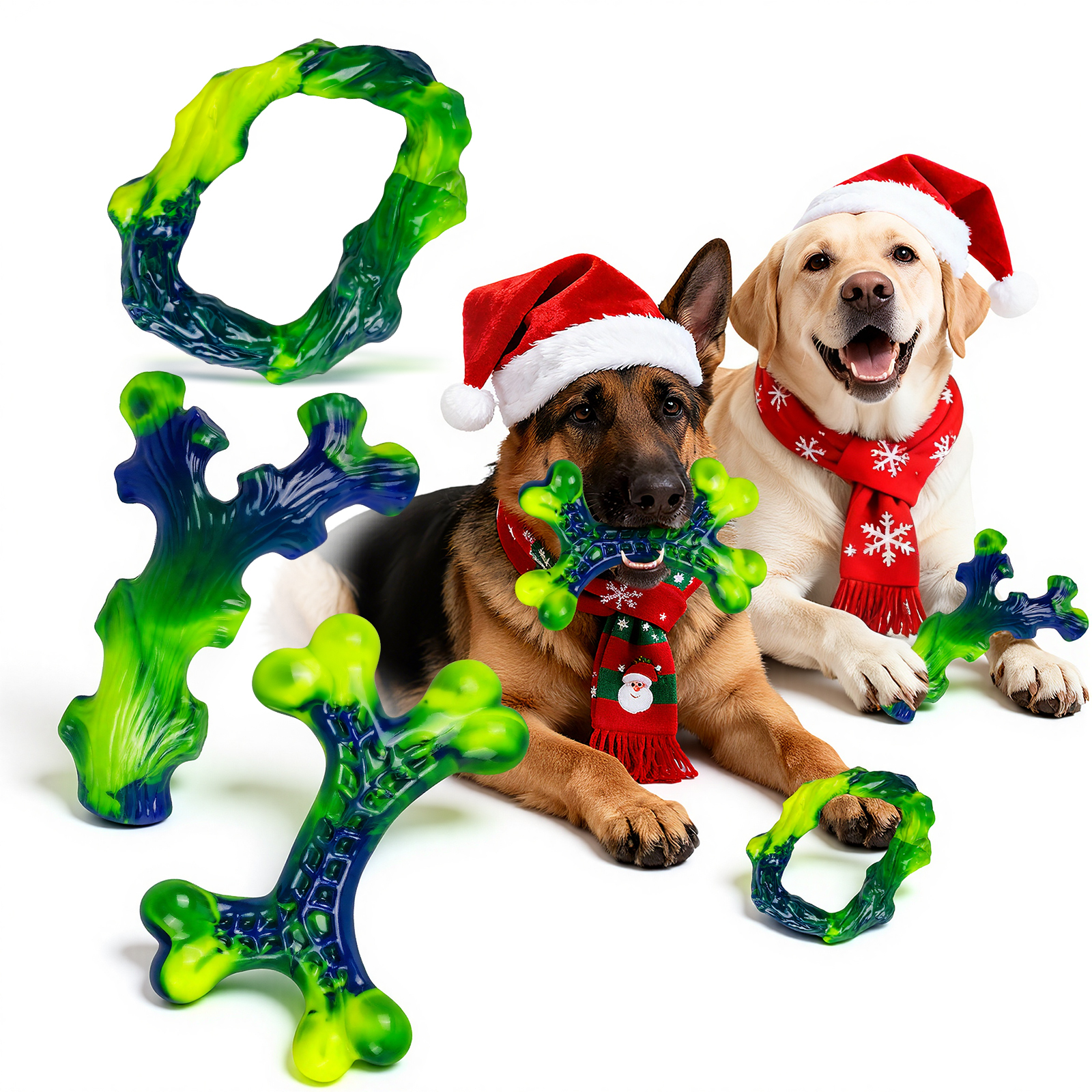 6-Pack Indestructible Dog Toys for Large Breed