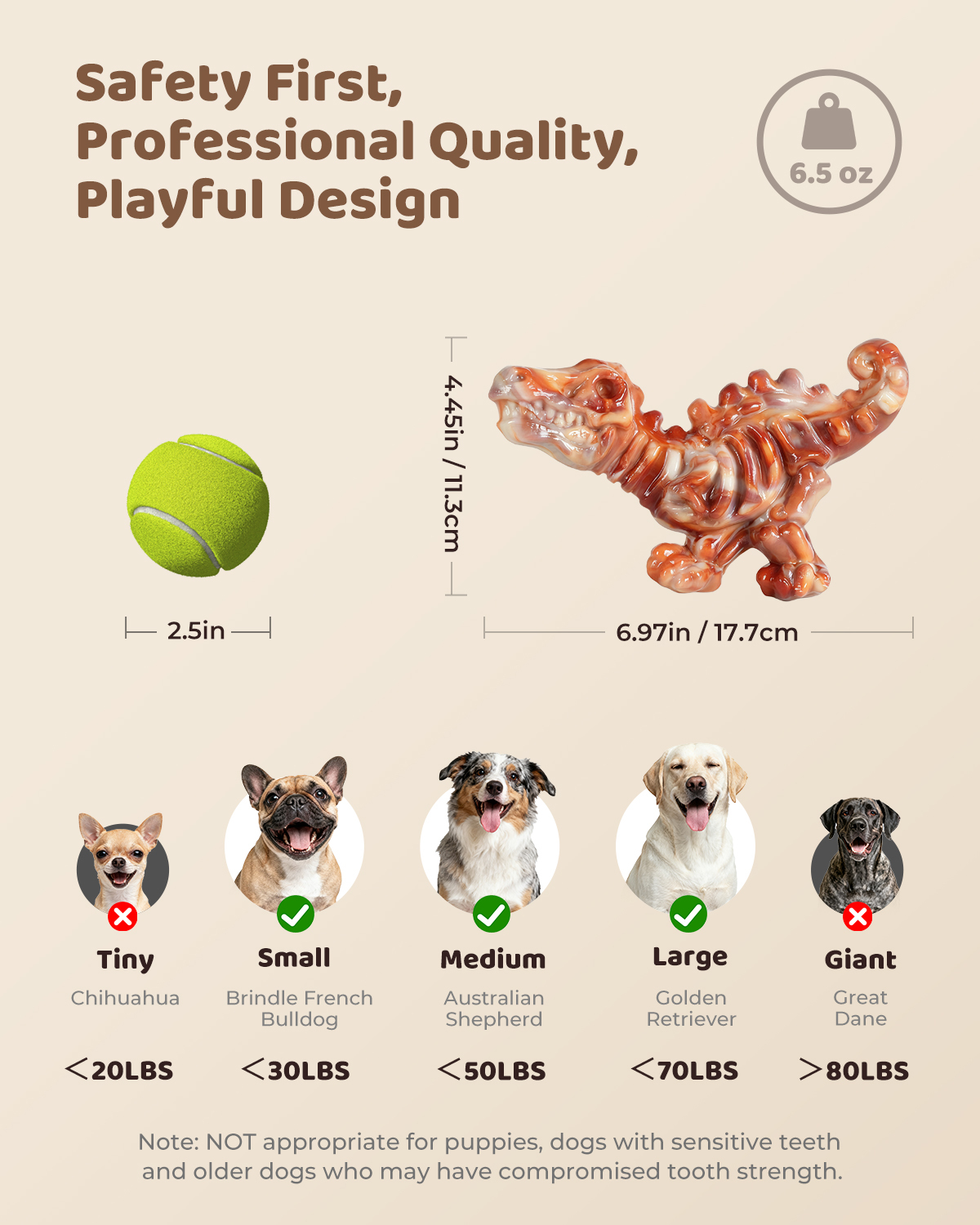 Dog Toys for Aggressive Chewers: 2 Pack Indestructible Dog Toy for Large Medium Dogs